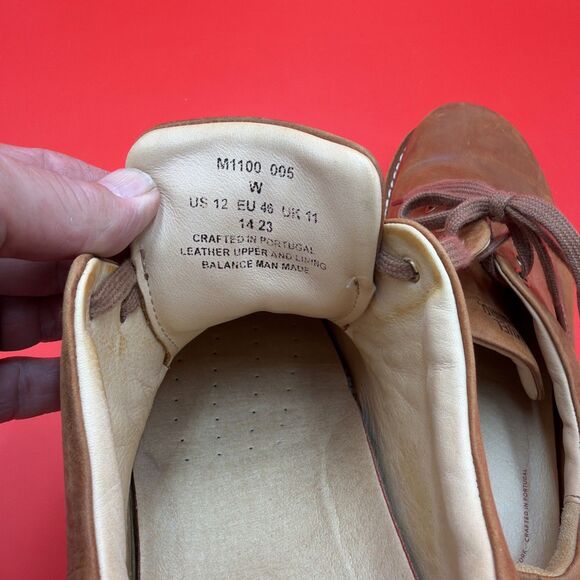 Samuel Hubbard Free Shoes Mens Size 12 W Tan Waxhide Vibram Sole M1100-005